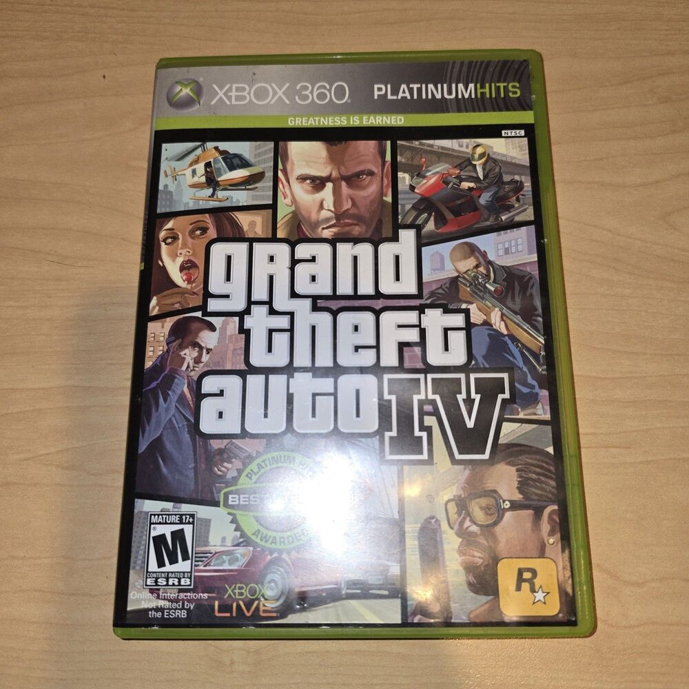 Grand Theft Auto IV - XBOX 360 - No Manual